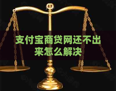 支付宝商贷网还不出来怎么解决