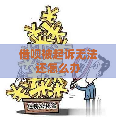 借呗被起诉无法还怎么办