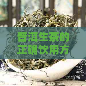 普洱生茶的正确饮用方法是什么