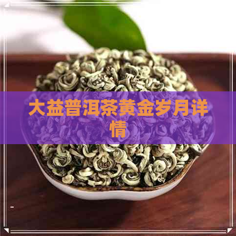 大益普洱茶黄金岁月详情