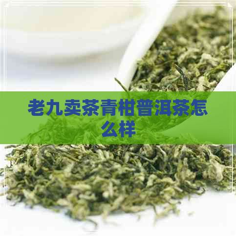 老九卖茶青柑普洱茶怎么样