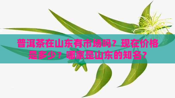 普洱茶在山东有市场吗？现在价格是多少？哪家是山东的知名？