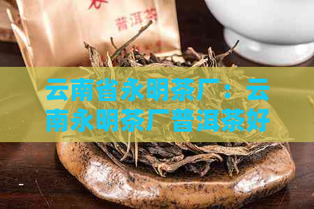 云南省永明茶厂：云南永明茶厂普洱茶好吗？勐海永明茶厂也值得一试！