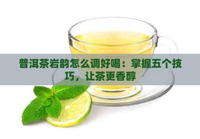 普洱茶岩韵怎么调好喝：掌握五个技巧，让茶更香醇