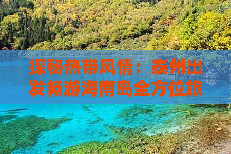 探秘热带风情：泰州出发畅游海南岛全方位旅游线路攻略