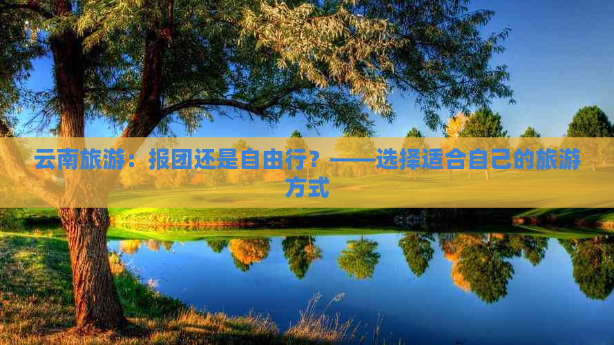 云南旅游：报团还是自由行？——选择适合自己的旅游方式