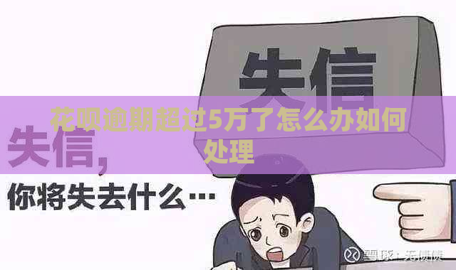 花呗逾期超过5万了怎么办如何处理