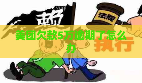 美团欠款5万逾期了怎么办