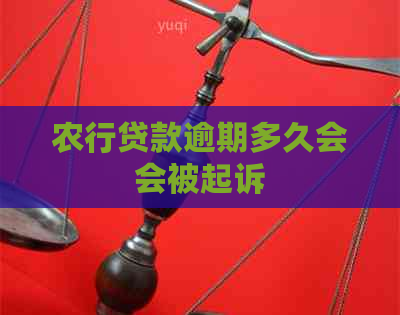 农行贷款逾期多久会会被起诉