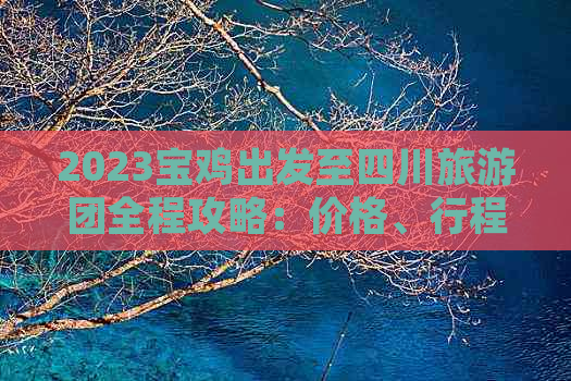 2023宝鸡出发至四川旅游团全程攻略：价格、行程、热门景点一览