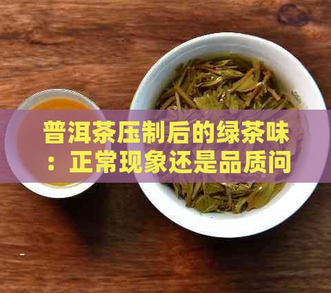 普洱茶压制后的绿茶味：正常现象还是品质问题？如何鉴别与解决？