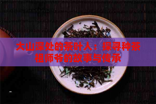 大山深处的茶叶人：探寻种茶祖师爷的故事与传承