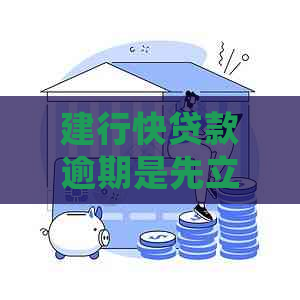 建行快贷款逾期是先立案吗如何处理