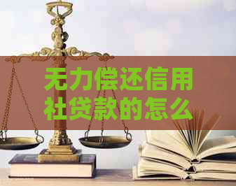 无力偿还信用社贷款的怎么办