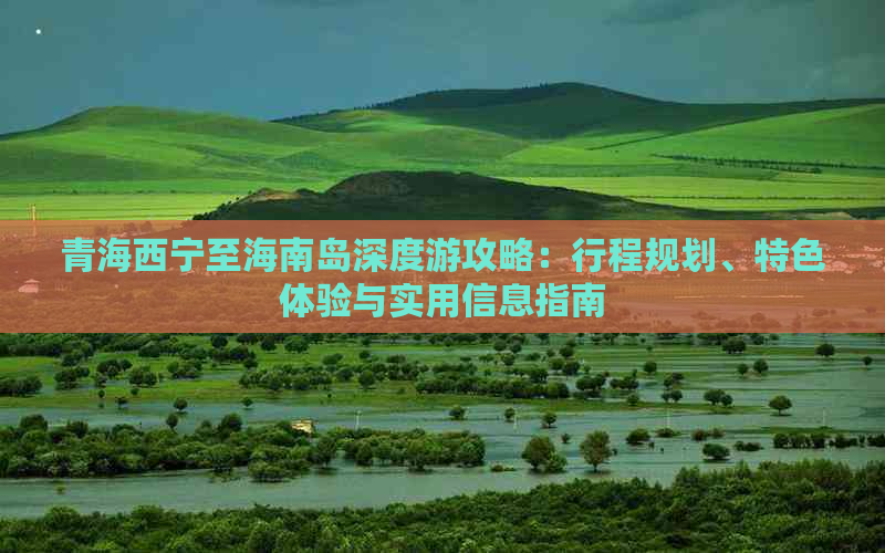 青海西宁至海南岛深度游攻略：行程规划、特色体验与实用信息指南