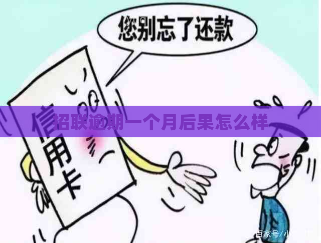 招联逾期一个月后果怎么样