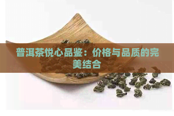 普洱茶悦心品鉴：价格与品质的完美结合