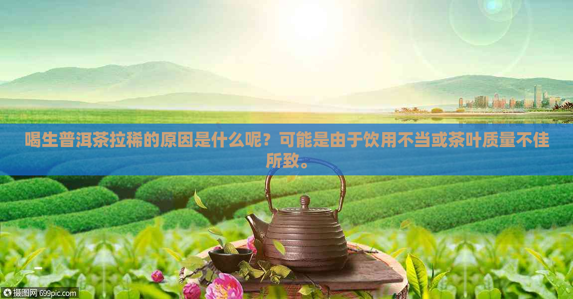 喝生普洱茶拉稀的原因是什么呢？可能是由于饮用不当或茶叶质量不佳所致。