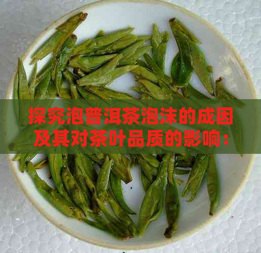 探究泡普洱茶泡沫的成因及其对茶叶品质的影响：好还是坏？