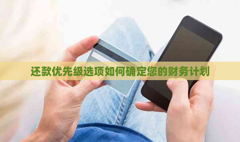 还款优先级选项如何确定您的财务计划