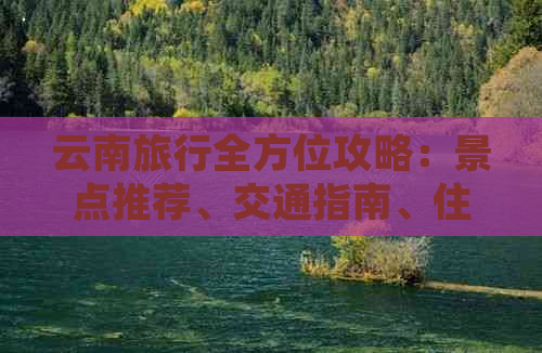 云南旅行全方位攻略：景点推荐、交通指南、住宿建议和美食体验一应俱全