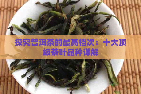 探究普洱茶的更高档次：十大顶级茶叶品种详解