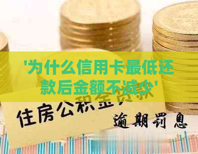 '为什么信用卡更低还款后金额不减少'