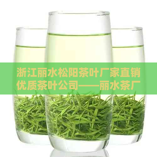 浙江丽水松阳茶叶厂家直销优质茶叶公司——丽水茶厂