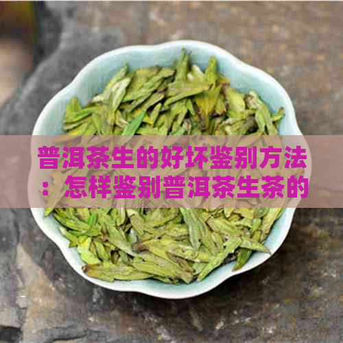 普洱茶生的好坏鉴别方法：怎样鉴别普洱茶生茶的优劣