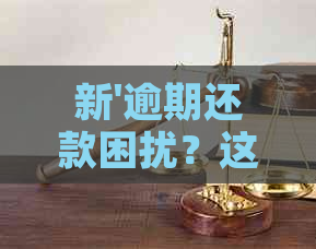 新'逾期还款困扰？这里有解决办法！'