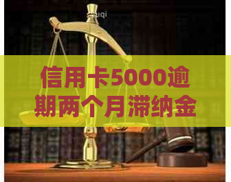 信用卡5000逾期两个月滞纳金计算及利息说明