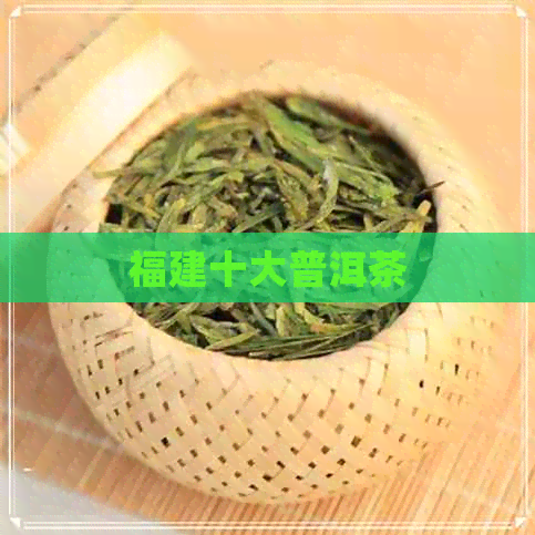 福建十大普洱茶