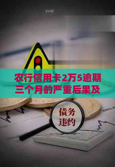 农行信用卡2万5逾期三个月的严重后果及解决办法