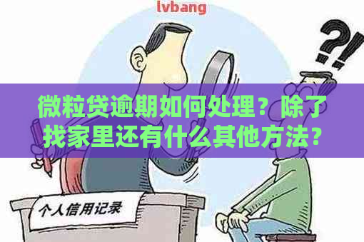 微粒贷逾期如何处理？除了找家里还有什么其他方法？