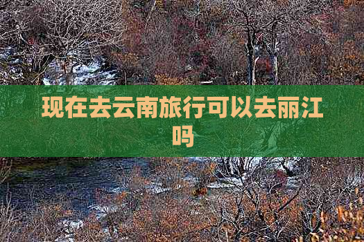 现在去云南旅行可以去丽江吗