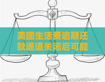 美团生活费逾期还款通道关闭后可能面临的后果与解决办法