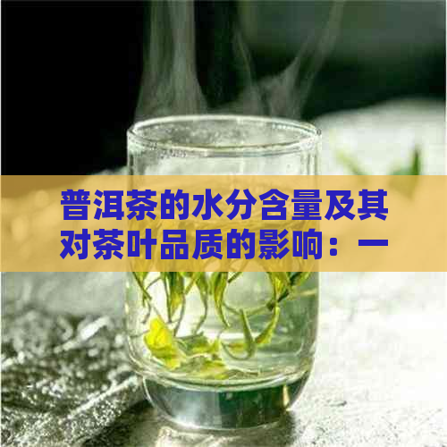 普洱茶的水分含量及其对茶叶品质的影响：一项深度研究