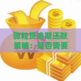 微粒贷逾期还款策略：是否需要一次性全额还清欠款？