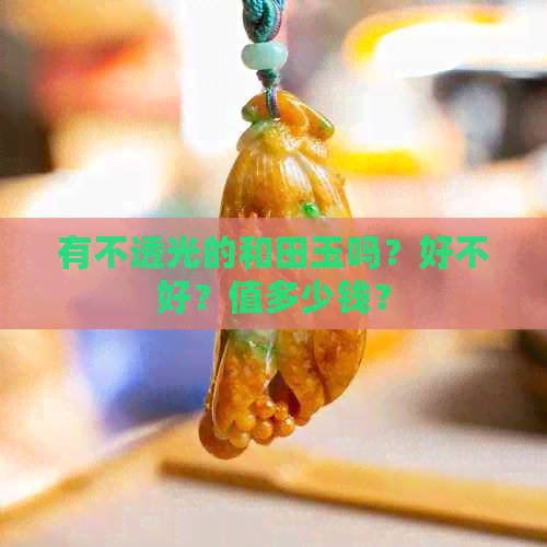 有不透光的和田玉吗？好不好？值多少钱？