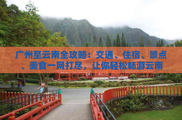 广州至云南全攻略：交通、住宿、景点、美食一网打尽，让你轻松畅游云南