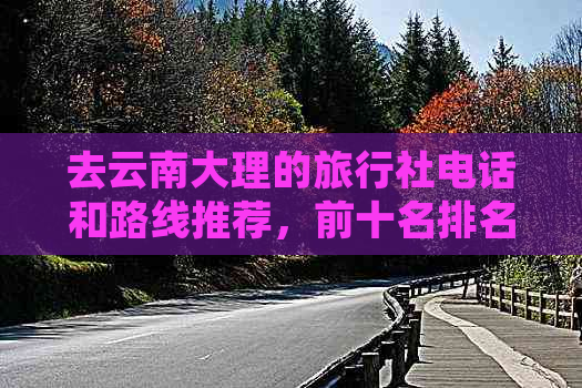 去云南大理的旅行社电话和路线推荐，前十名排名