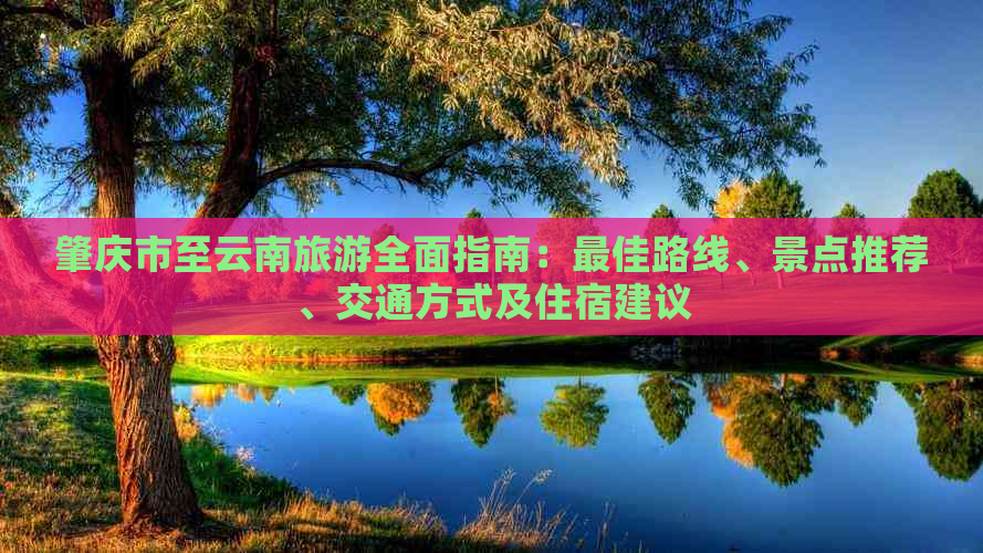 肇庆市至云南旅游全面指南：更佳路线、景点推荐、交通方式及住宿建议