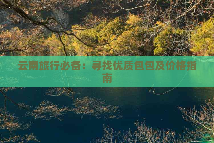 云南旅行必备：寻找优质包包及价格指南