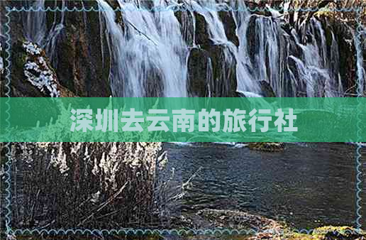 深圳去云南的旅行社