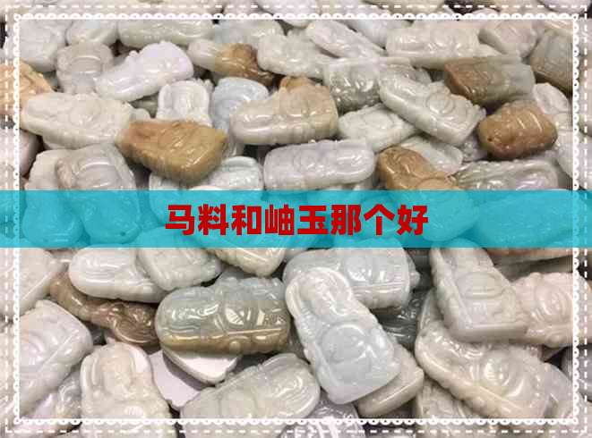 马料和岫玉那个好