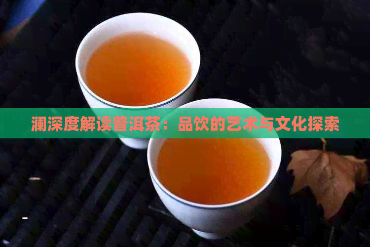 澜深度解读普洱茶：品饮的艺术与文化探索