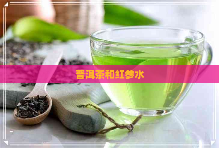 普洱茶和红参水