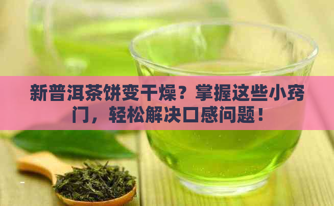 新普洱茶饼变干燥？掌握这些小窍门，轻松解决口感问题！