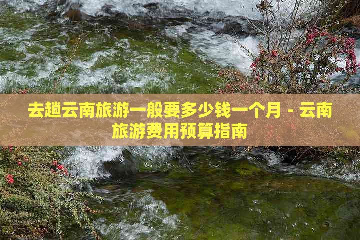 去趟云南旅游一般要多少钱一个月 - 云南旅游费用预算指南