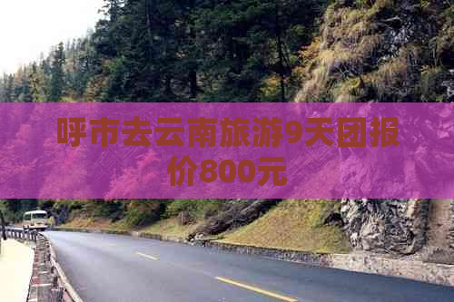 呼市去云南旅游9天团报价800元